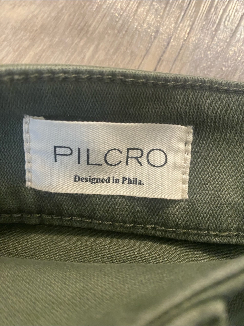 Anthropologie Pilcro Cotton
Straight Leg Pants Army Green Sz 27 - Picture 6 of 10